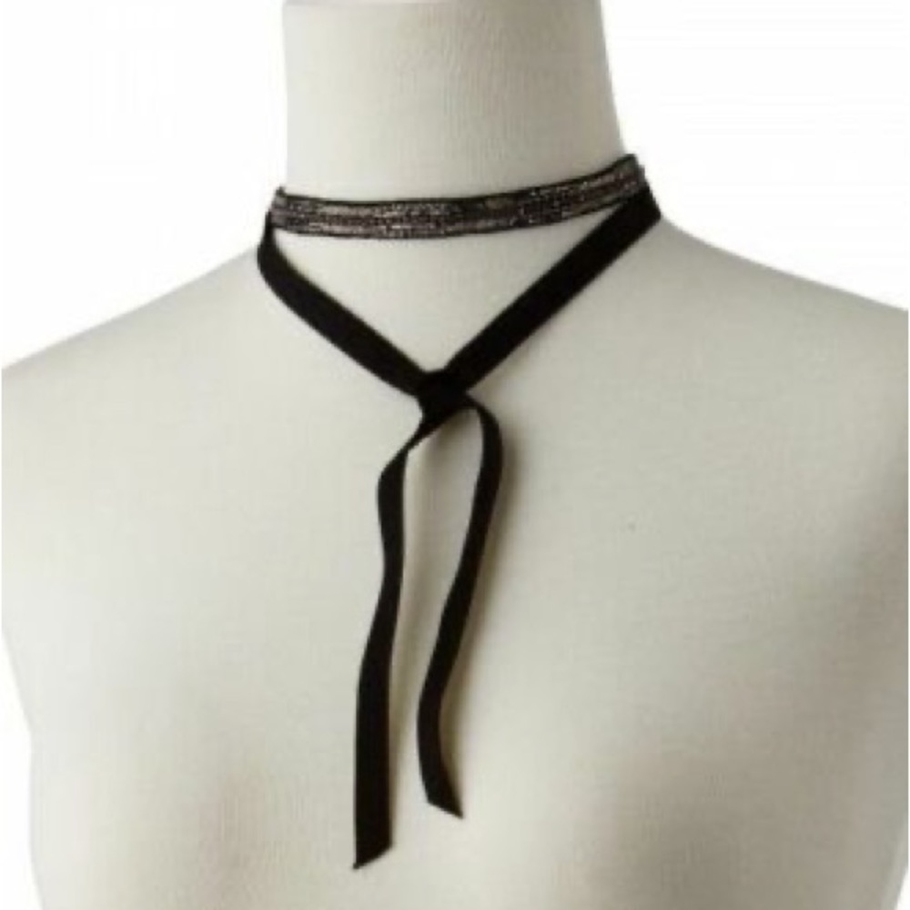 Stella & Dot Emme Embroidered Choker Necklace